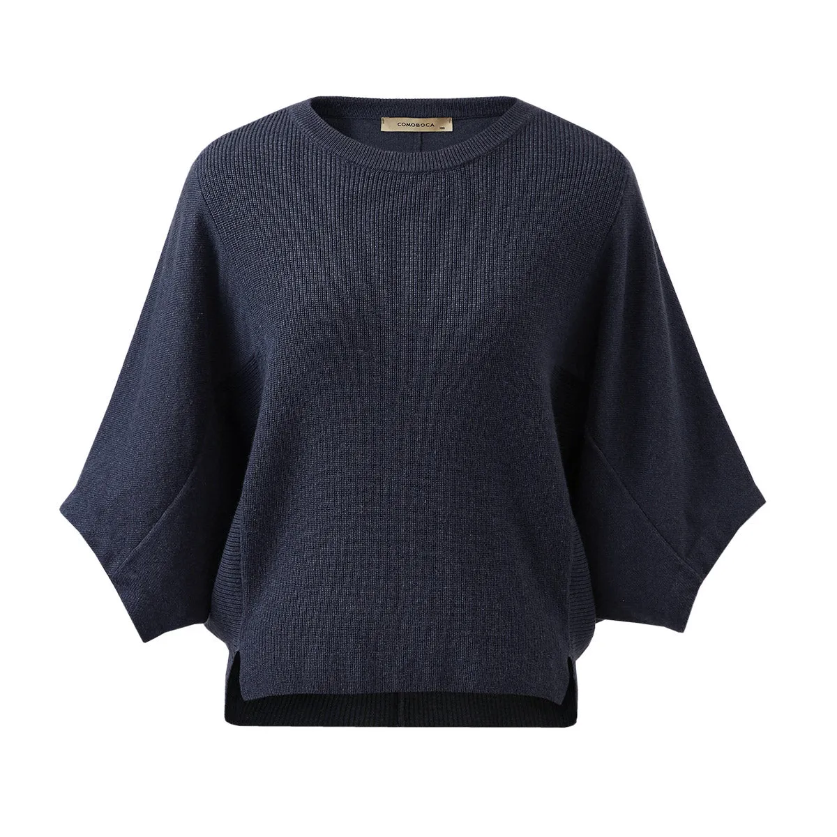 100% Cashmere Loose Batwing Sleeve Sweater