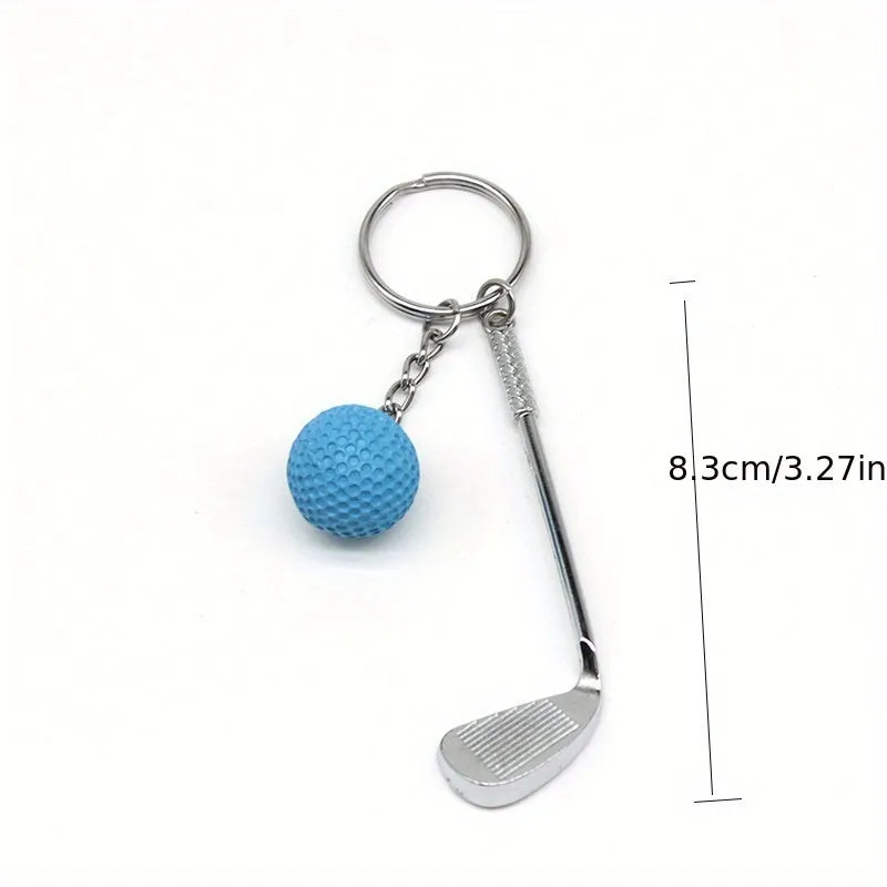 1pc Mini Golf Club Ball Keychain  Ideal Golf Gift