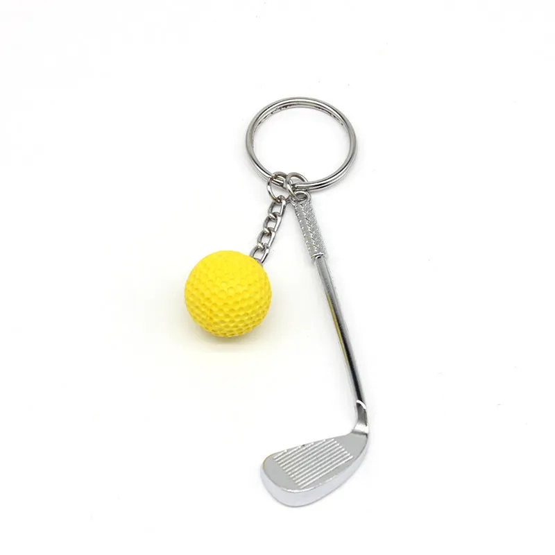 1pc Mini Golf Club Ball Keychain  Ideal Golf Gift