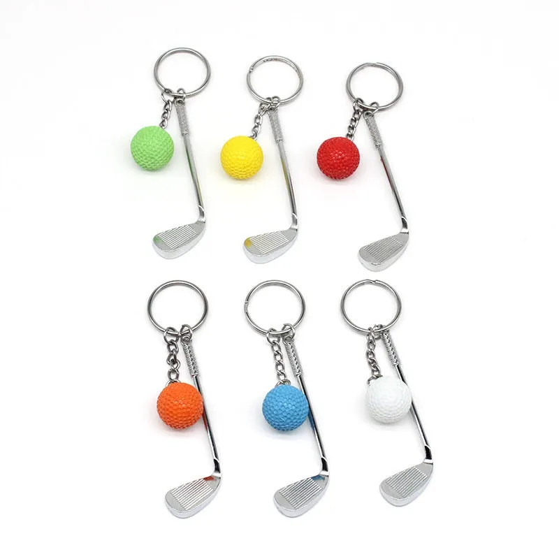 1pc Mini Golf Club Ball Keychain  Ideal Golf Gift