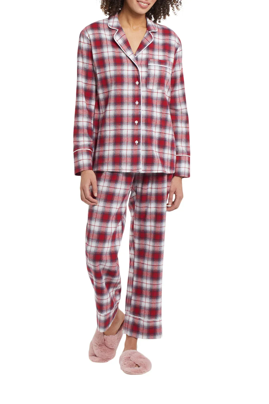 2-Piece Plaid Flannel Pajama Set