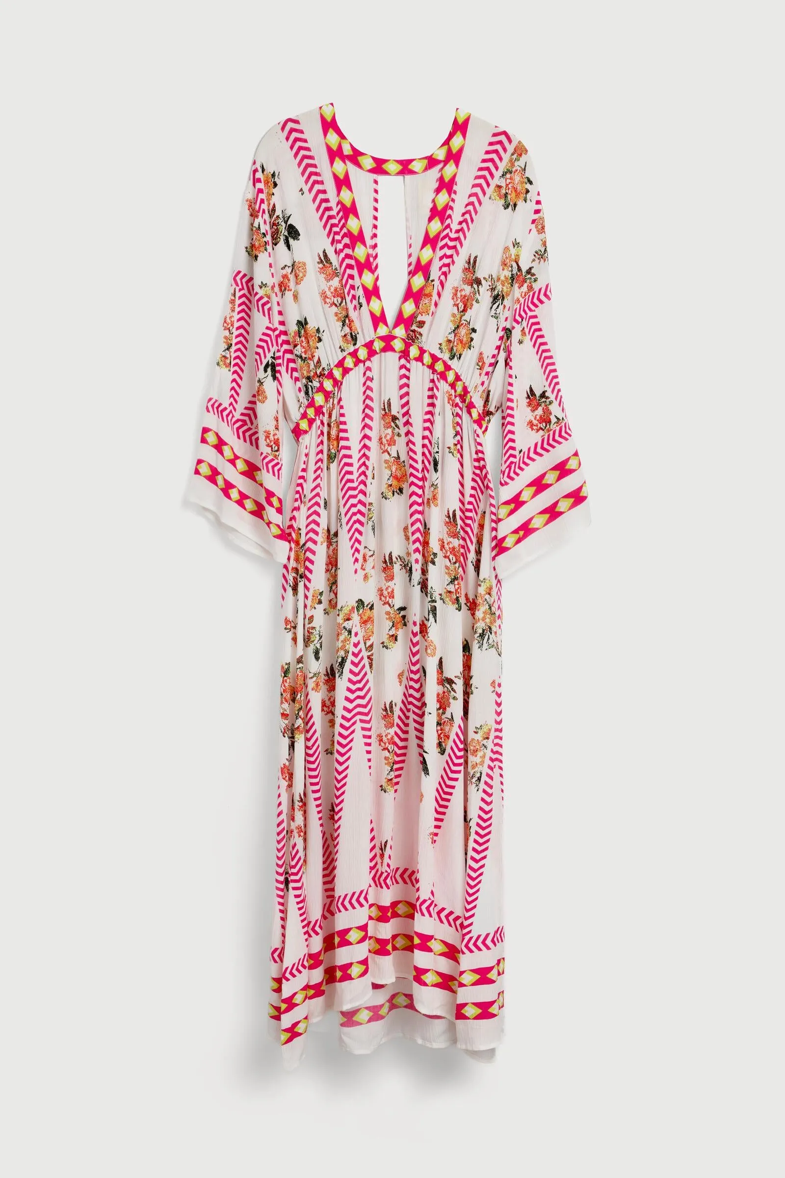 Aztec Floral Keyhole Kaftan