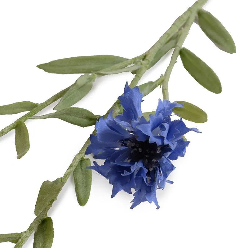 Bachelor's Button (Cornflower) stem, 23" L - Dark Blue