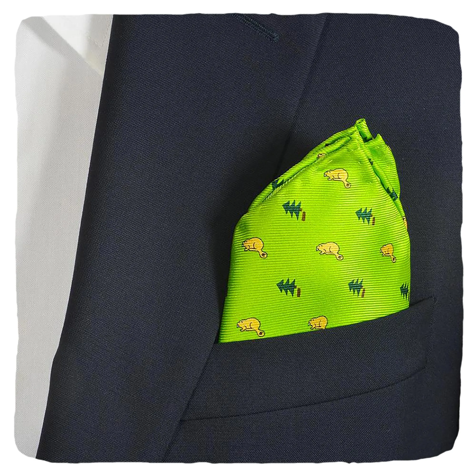 Beaver Pocket Square - Light Beaver