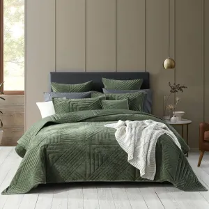 Bianca Bedding SAMATRA COVERLET SET OLIVE