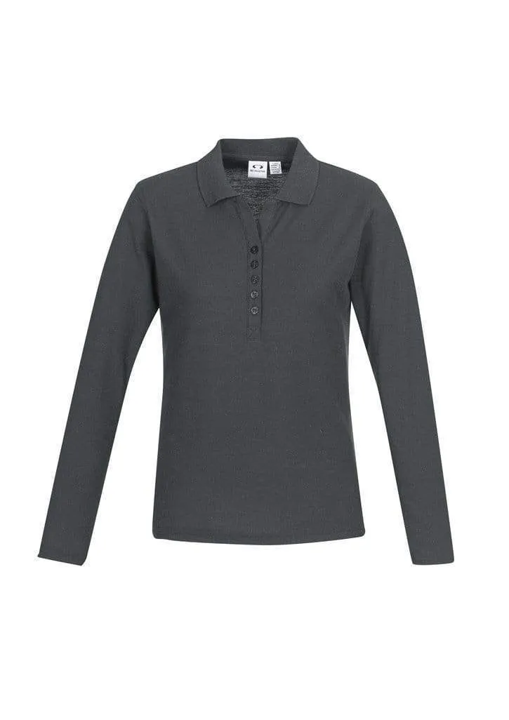 Biz Collection Crew Ladies L/S Polo P400LL