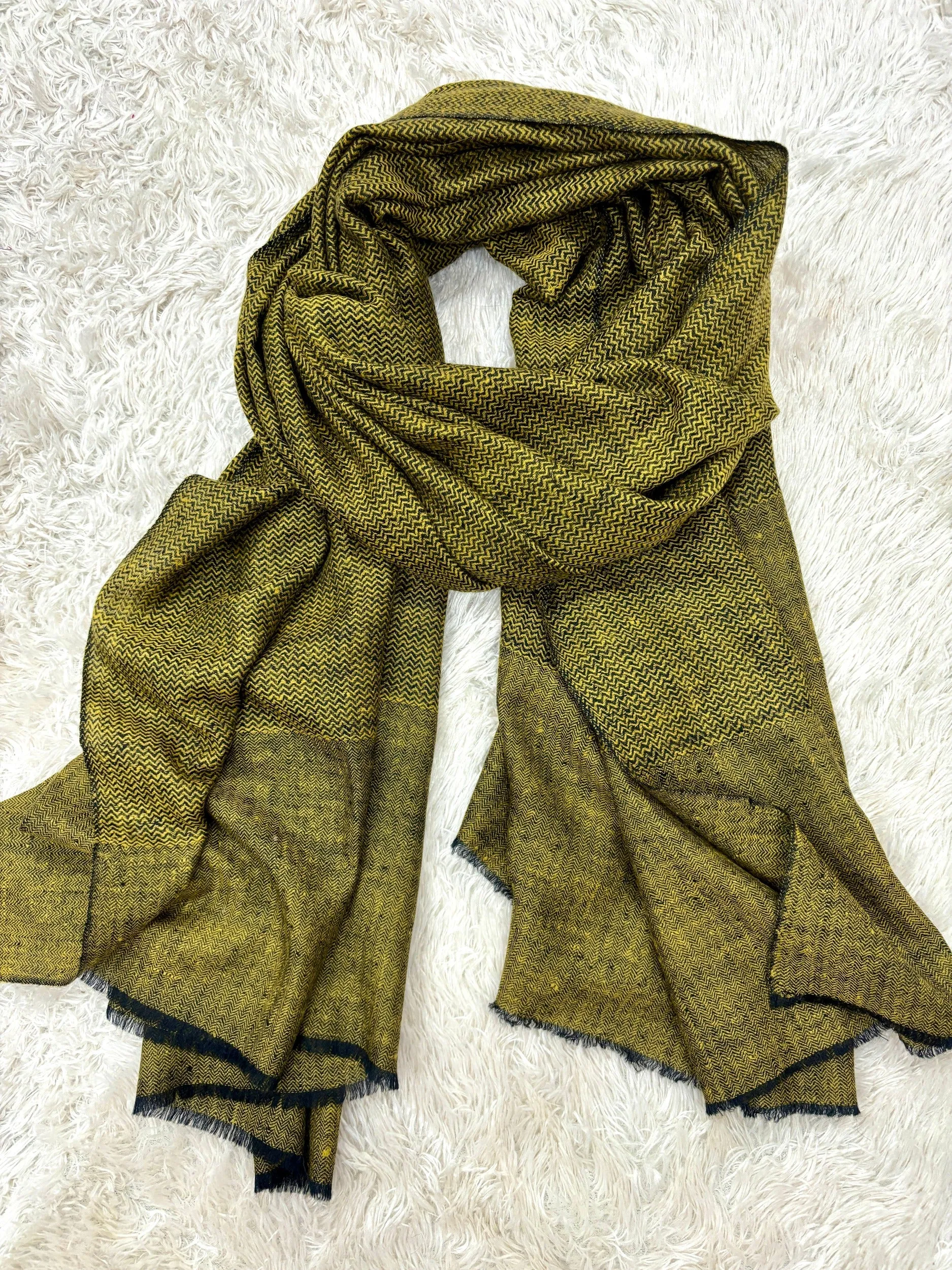 Black Gold Cashmere Pashmina Wrap - DEAN