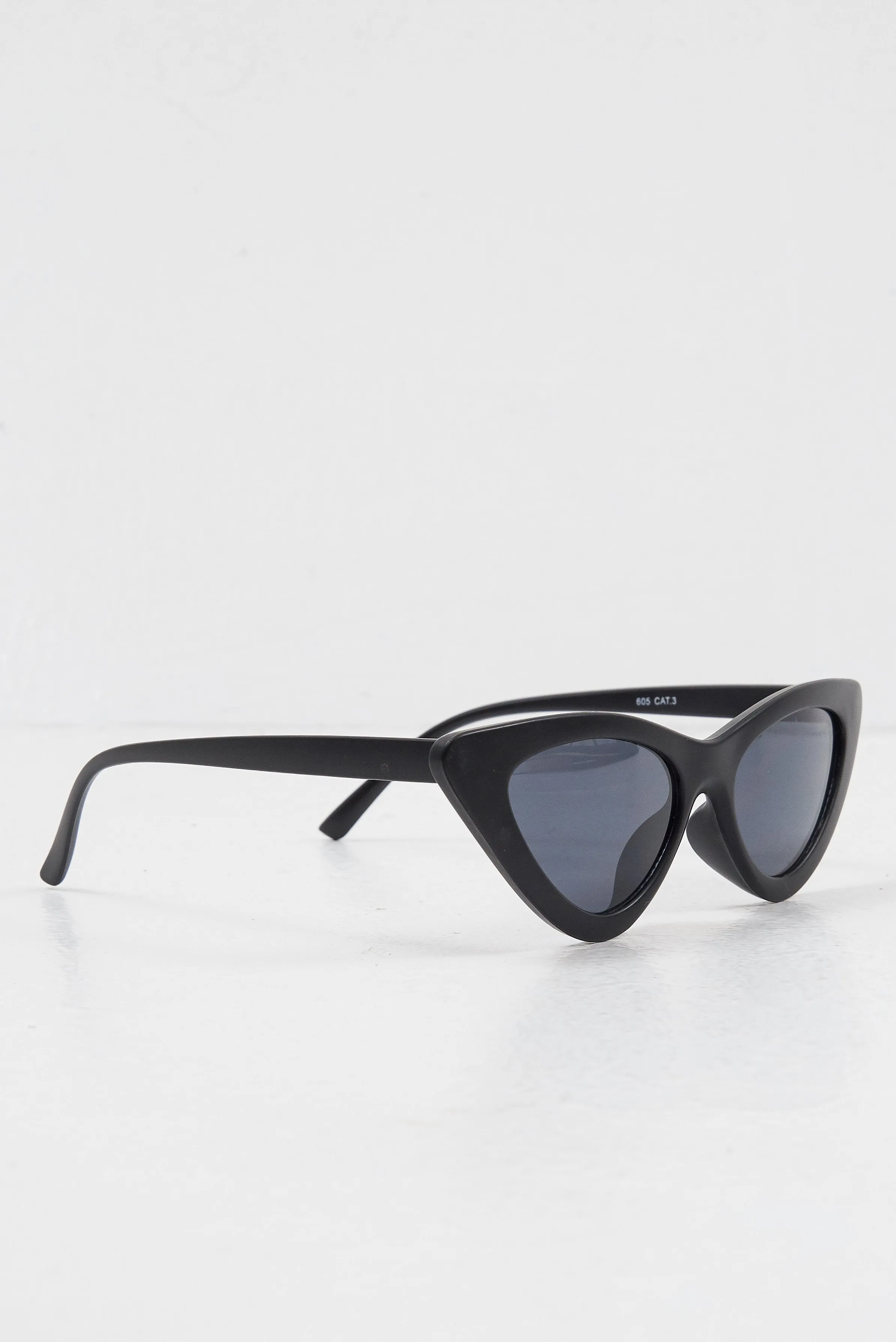 Black Pointed Cat Eye Sunglasses - Ramia