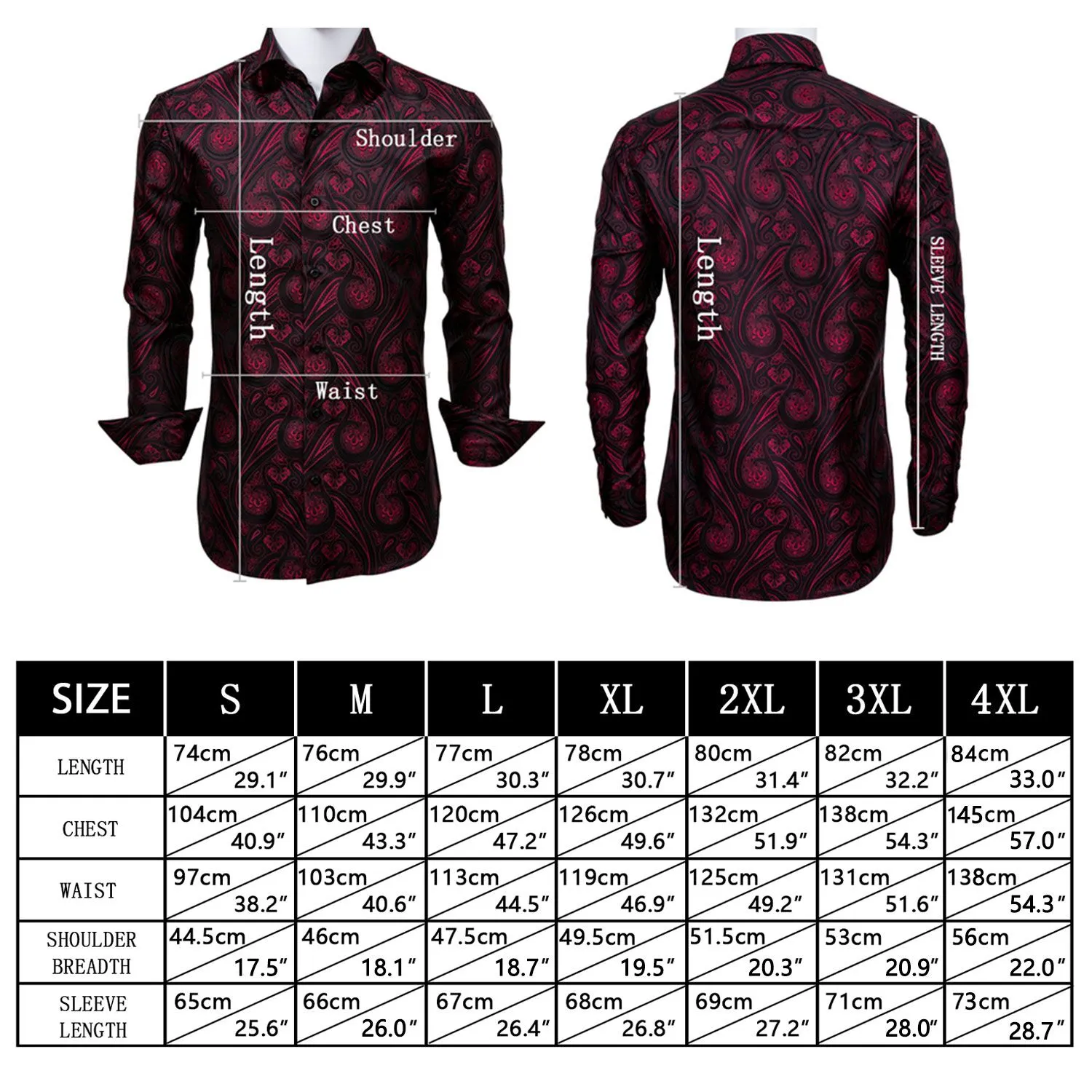 Black Solid Woven Silk Men's Long Sleeve Shirt