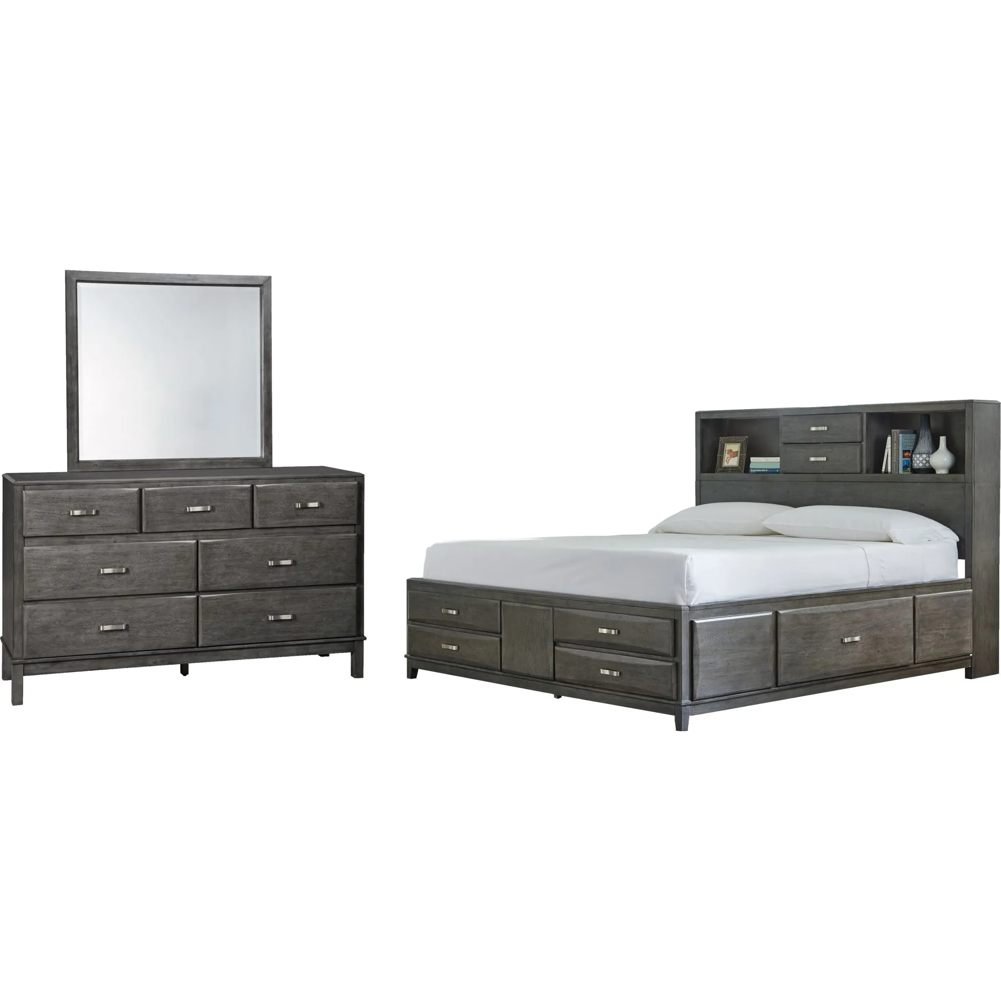 Caitbrook 5 Piece Storage Bedroom - Gray