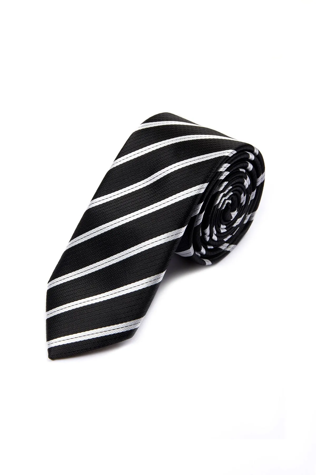 Casual 2.5-inch Slim Gold Tie, Black 48