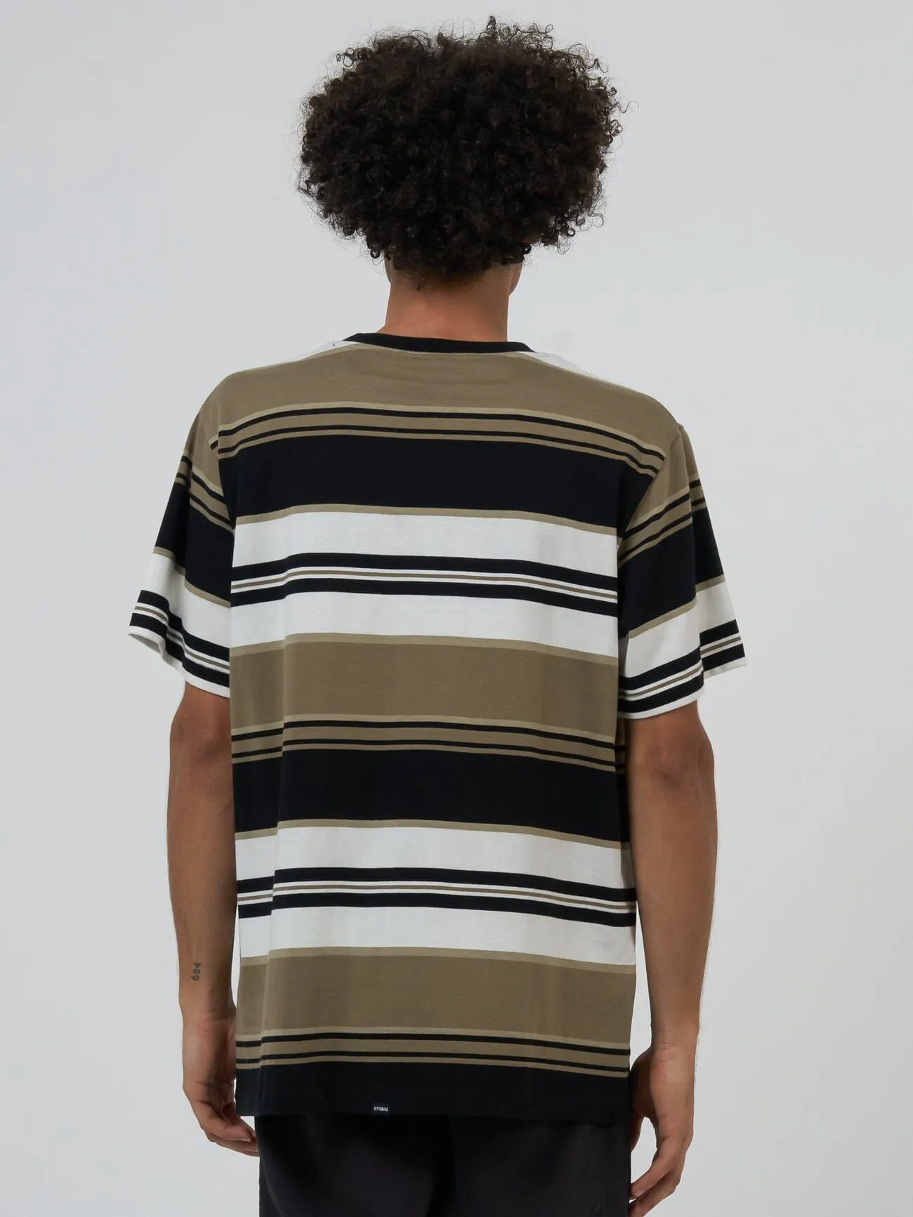 Coordinates Stripe Merch Fit Tee - Desert