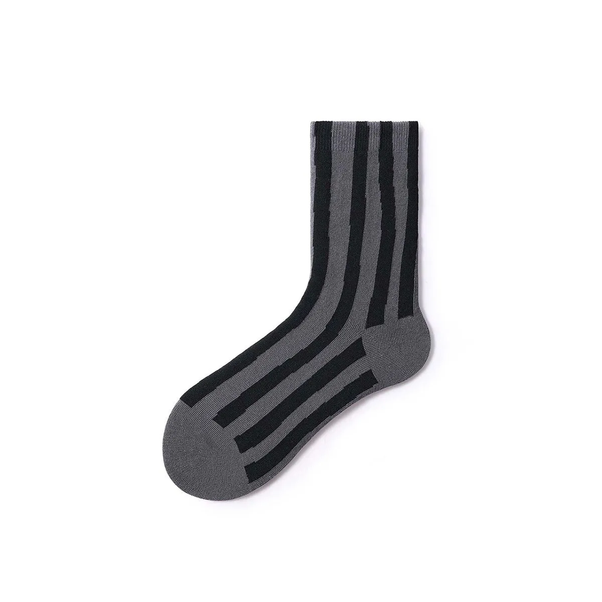 Creative Stripes All-season Men 5pcs Crew Socks Set