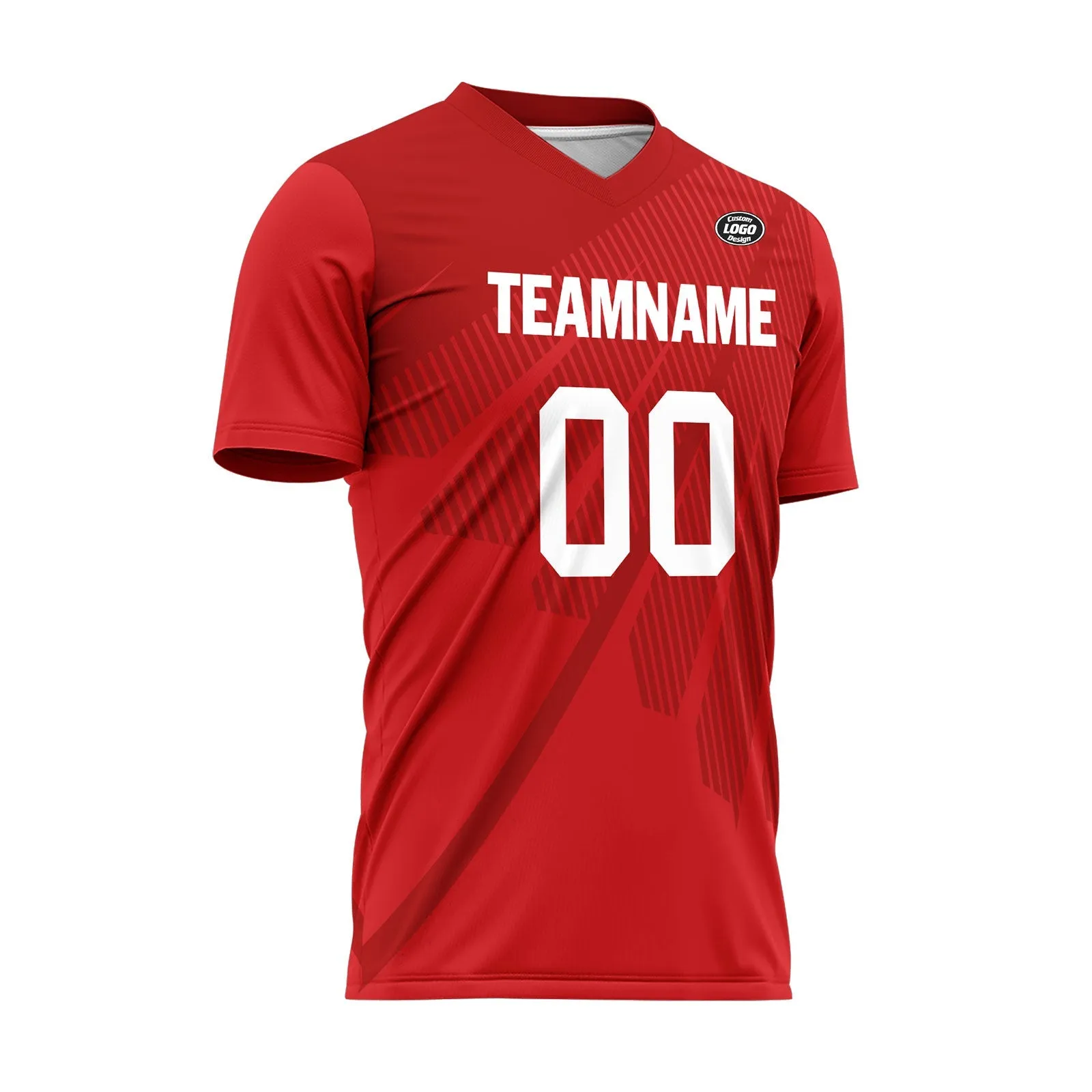 Custom Red Soccer Sets Jersey Personalized SCJ101-D28018