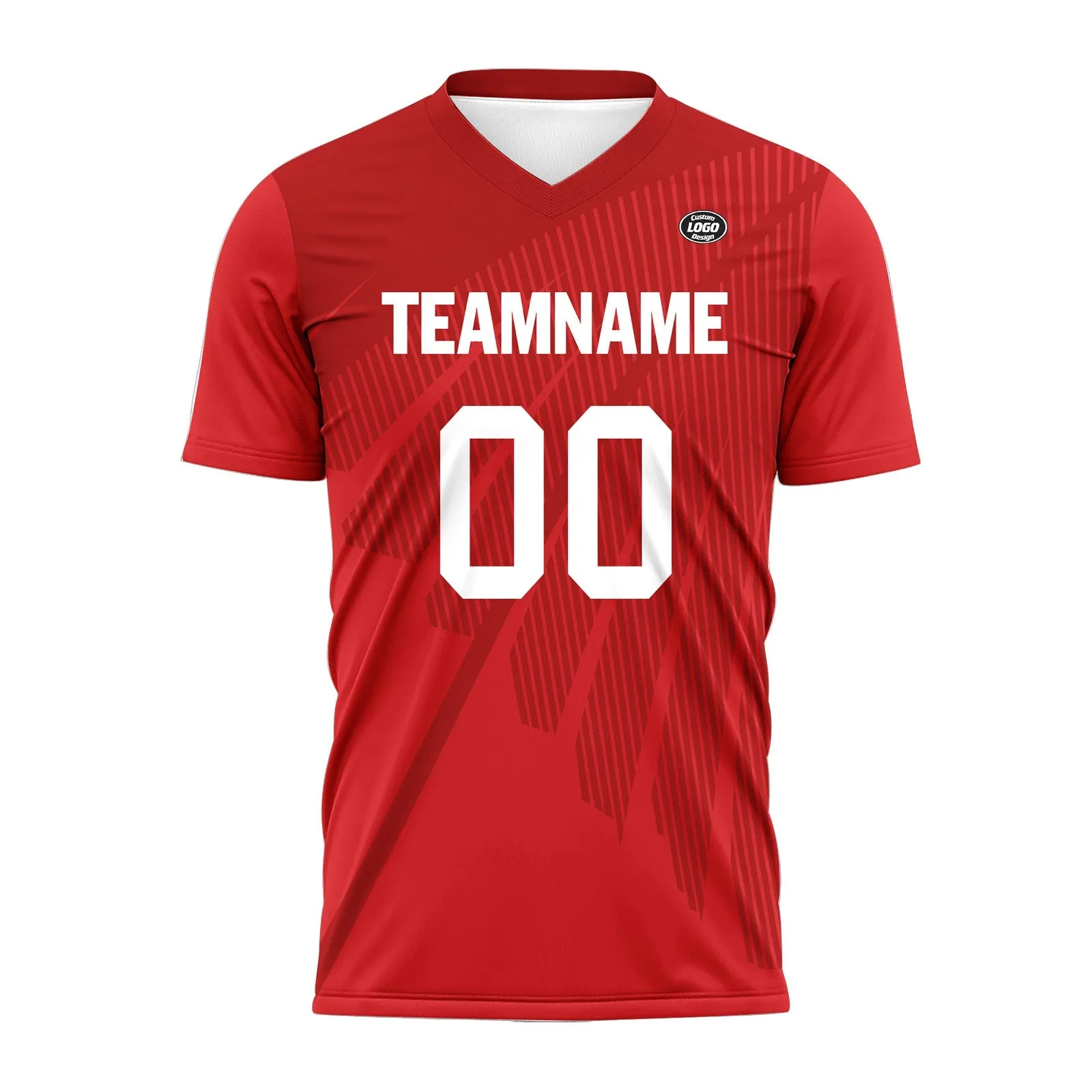 Custom Red Soccer Sets Jersey Personalized SCJ101-D28018