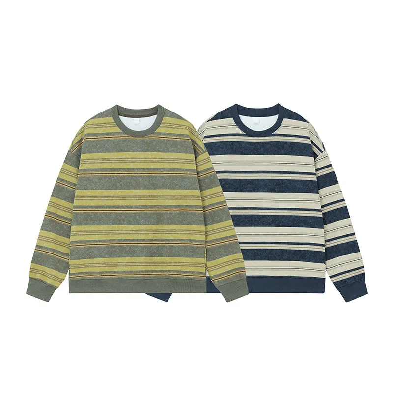 Faire Echo striped crewneck Sweatshirt