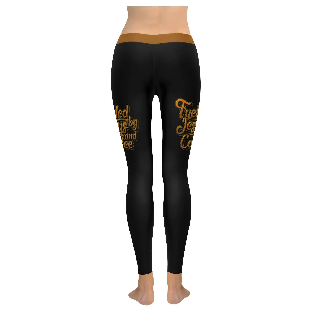 Fueled By Jesus & Coffee Soft Leggings For Women - Christian Leggings For Women