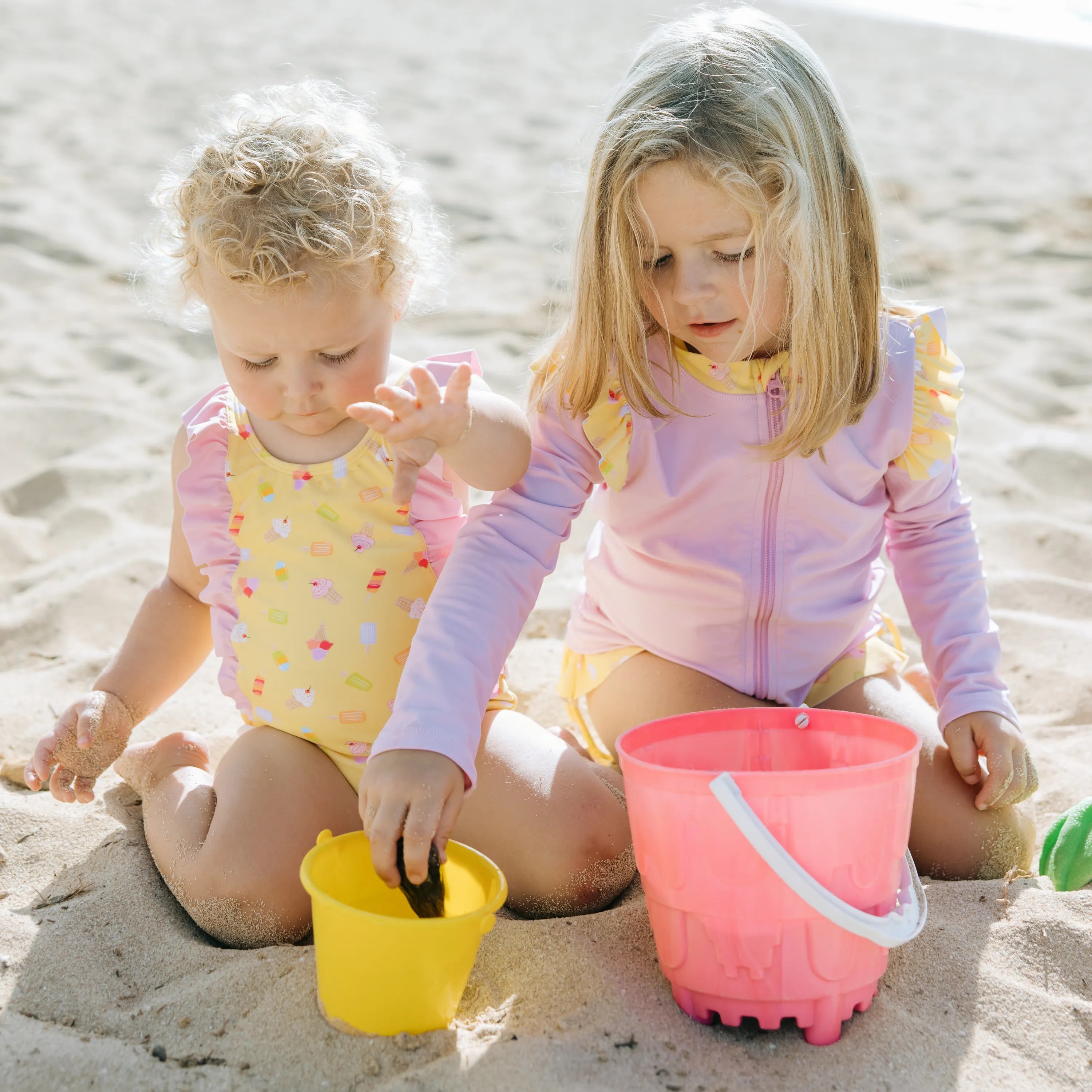 Girls Ruffle One-Piece Swimsuit | "Too Sweet" Sweetie