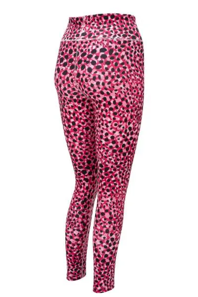 Glamour Puss Pink Animal Print Yoga Pants