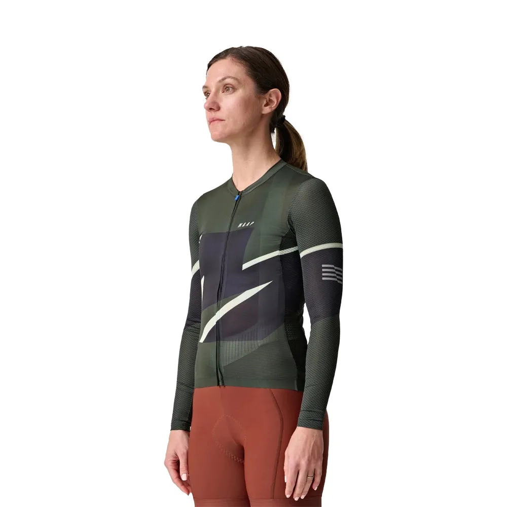 MAAP Evolve 3D Pro Air Women LS Jersey 2.0 AW2023 - Bronze Green