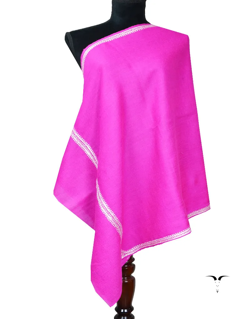 magenta tilla embroidery pashmina stole 8100