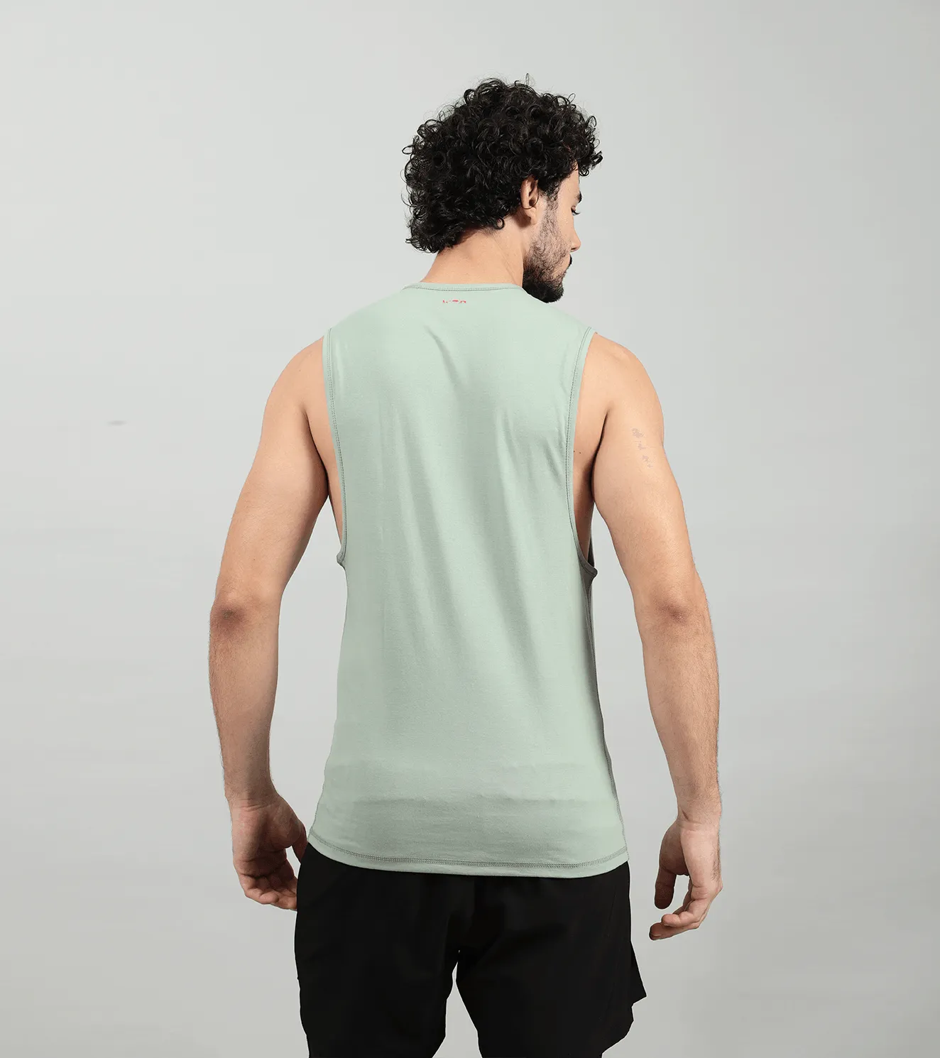 Men's Tough Muscle tank ( light moss green )