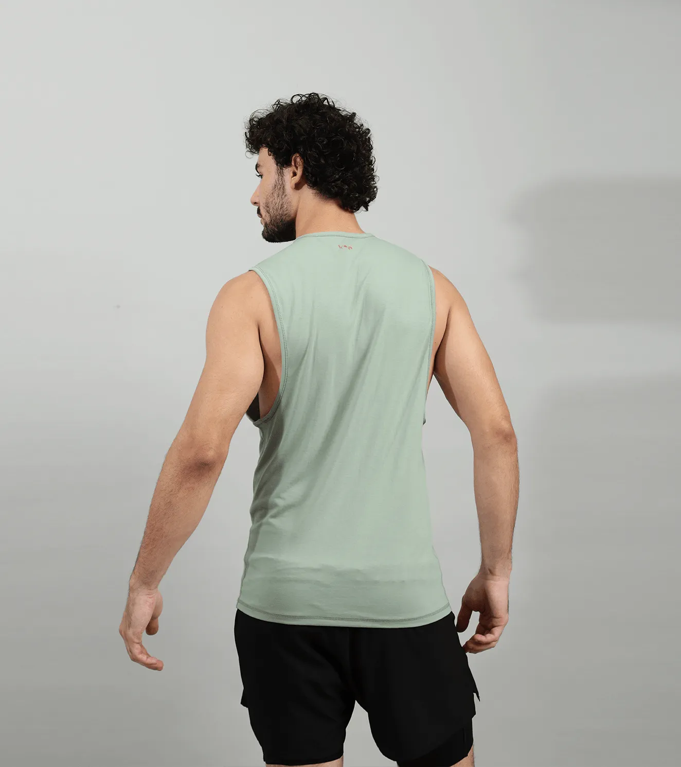 Men's Tough Muscle tank ( light moss green )