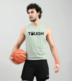 Men's Tough Muscle tank ( light moss green )