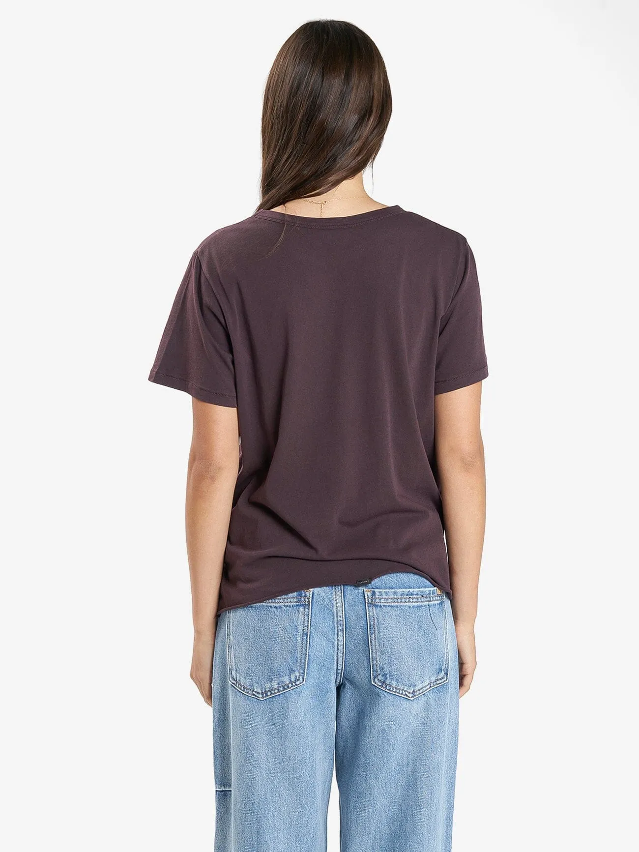 Minimal Thrills Relaxed Tee - Deep Plum