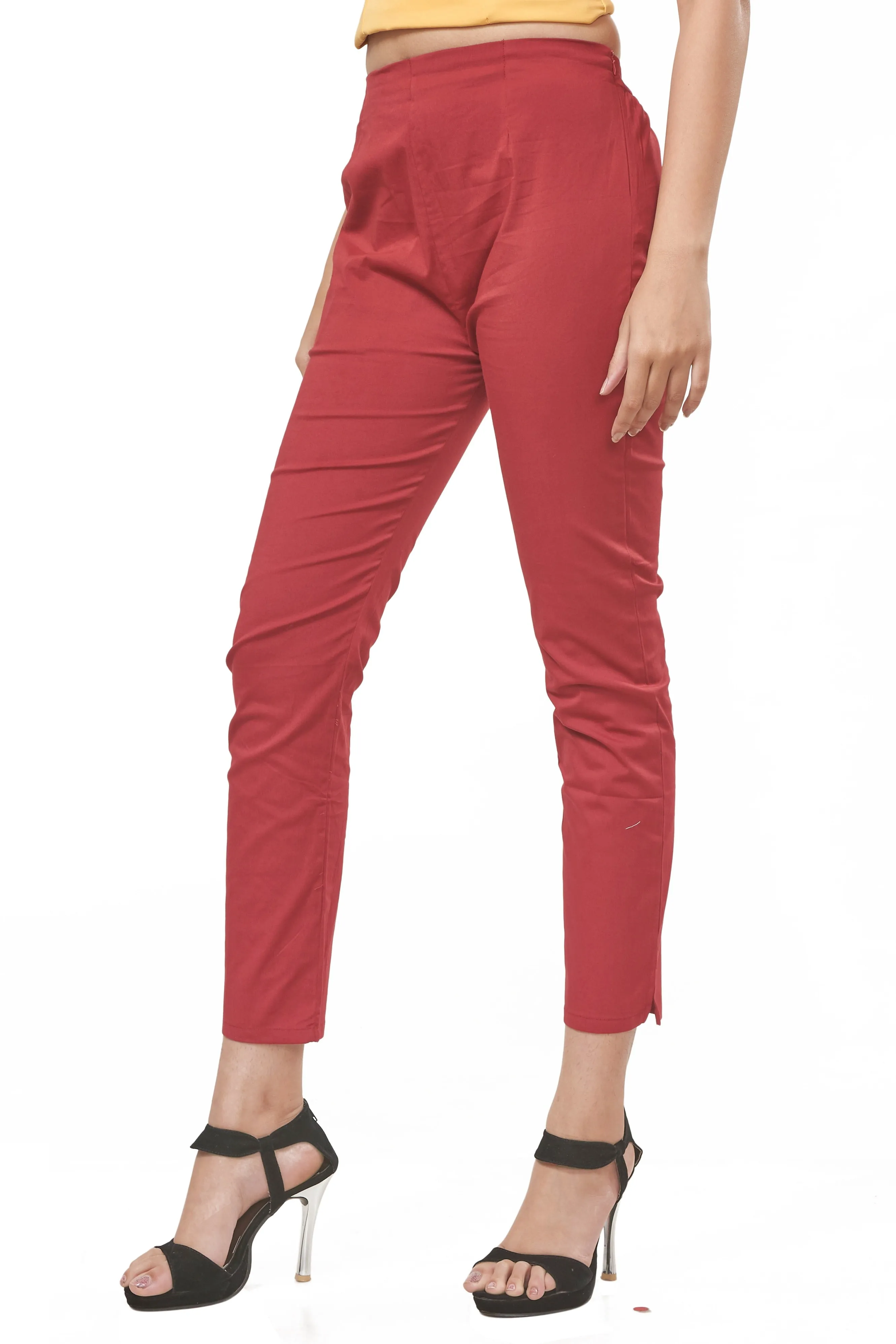 Pencil Pants (Maroon)