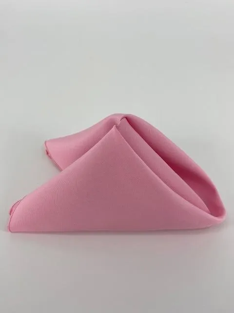 Pink Polyester Napkins (10 Count)