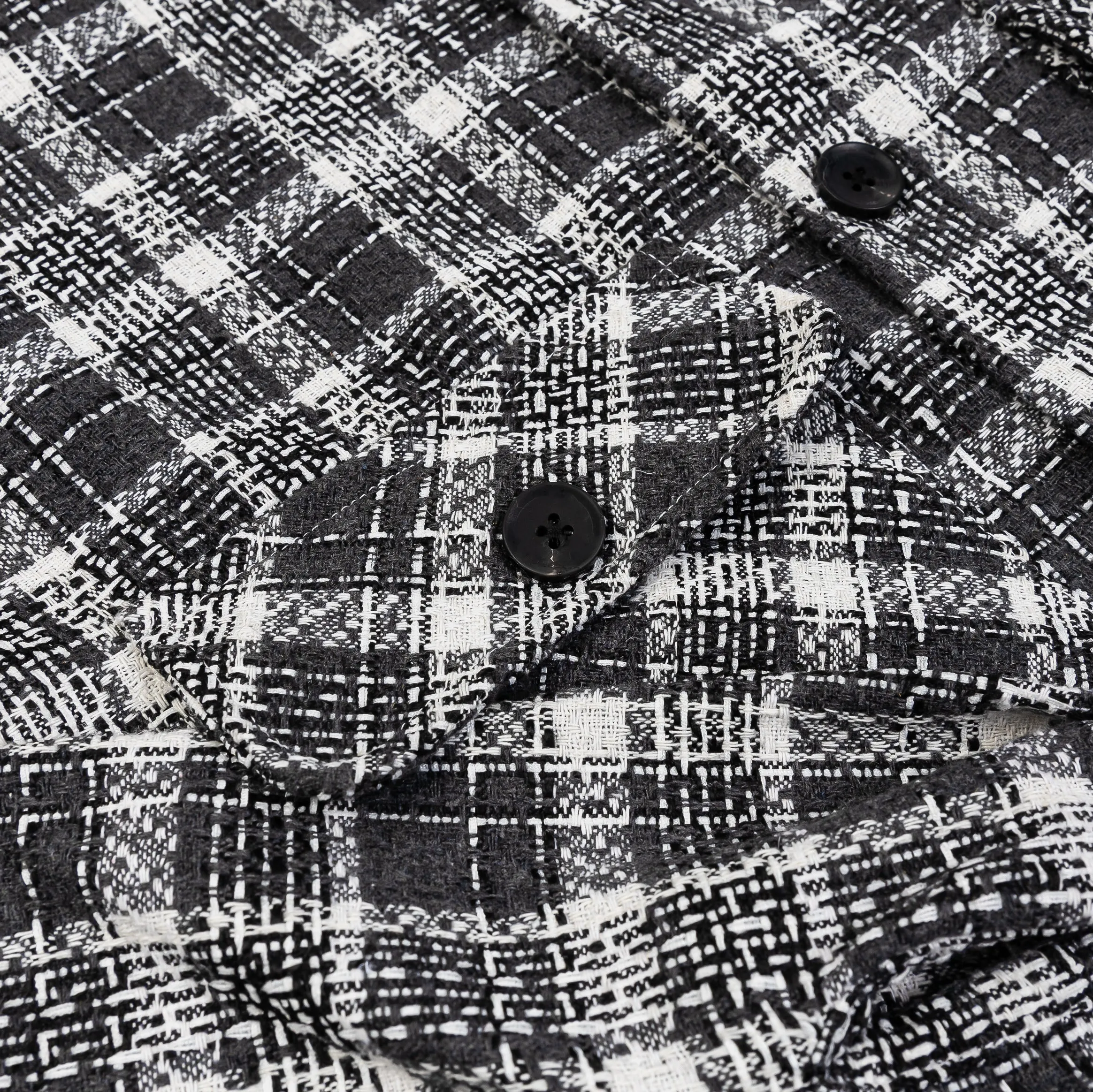 Plaid Oversized Shacket Mens Jacket (Grey/Black)