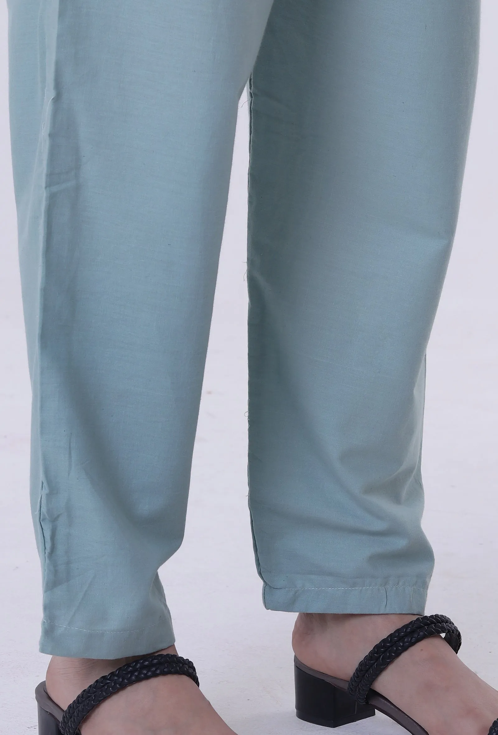 Plain Blue Cotton Pant