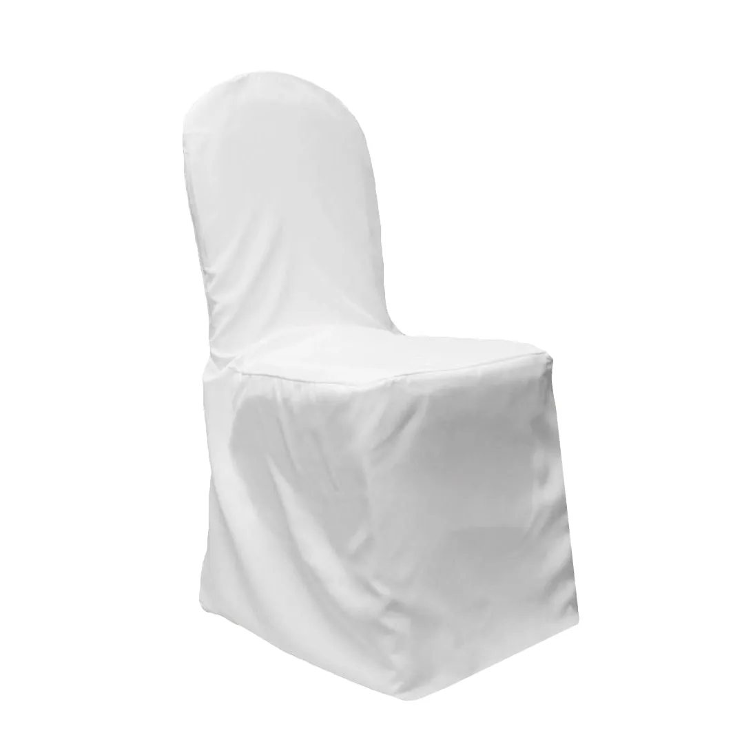 Polyester Banquet Chair Cover - White