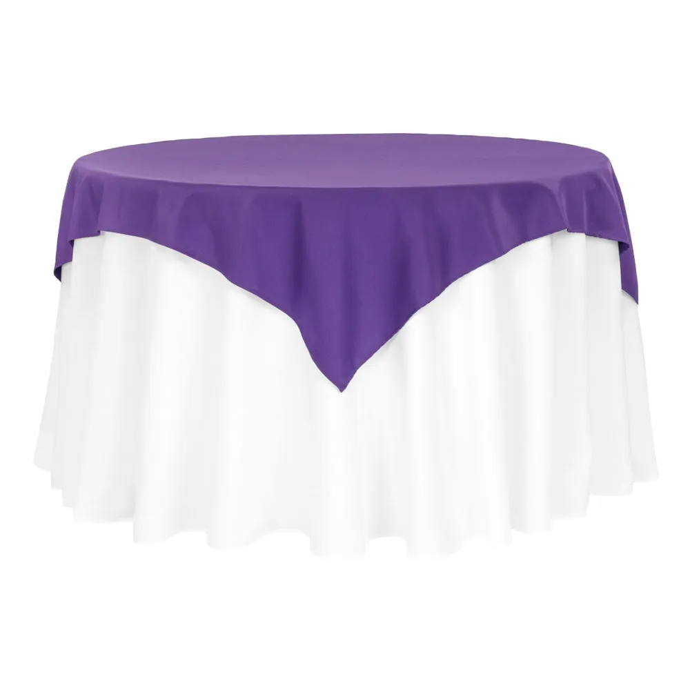 Polyester Square 54" Overlay/Tablecloth - Purple