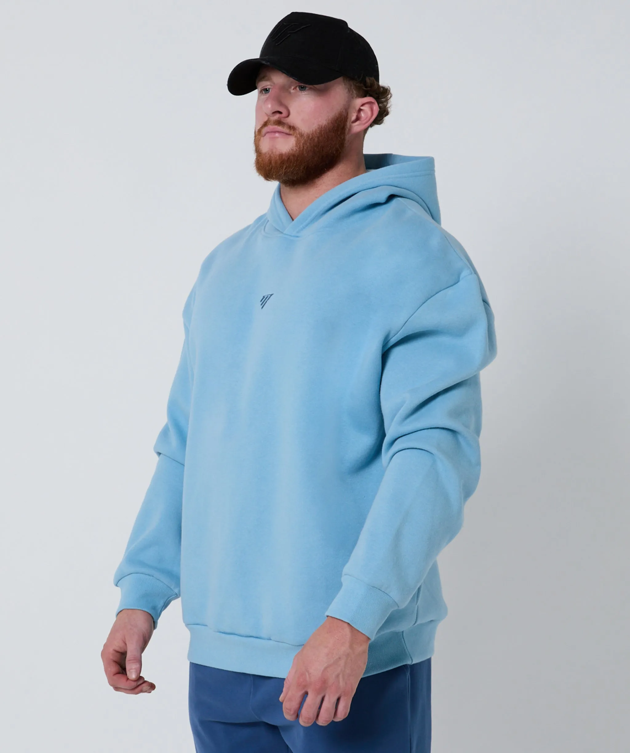 Push Beyond Oversize Hoodie Ice Blue