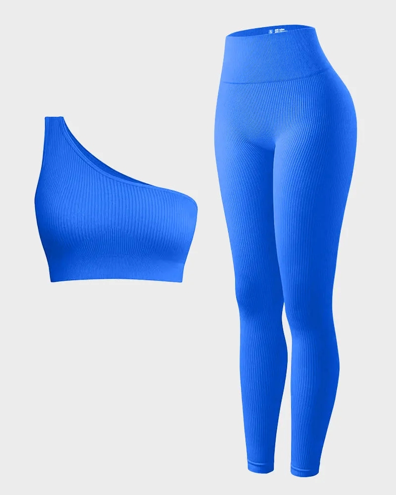 SheCurve®Seamless Ribbed Workout Activewear Sets (3 Colors)