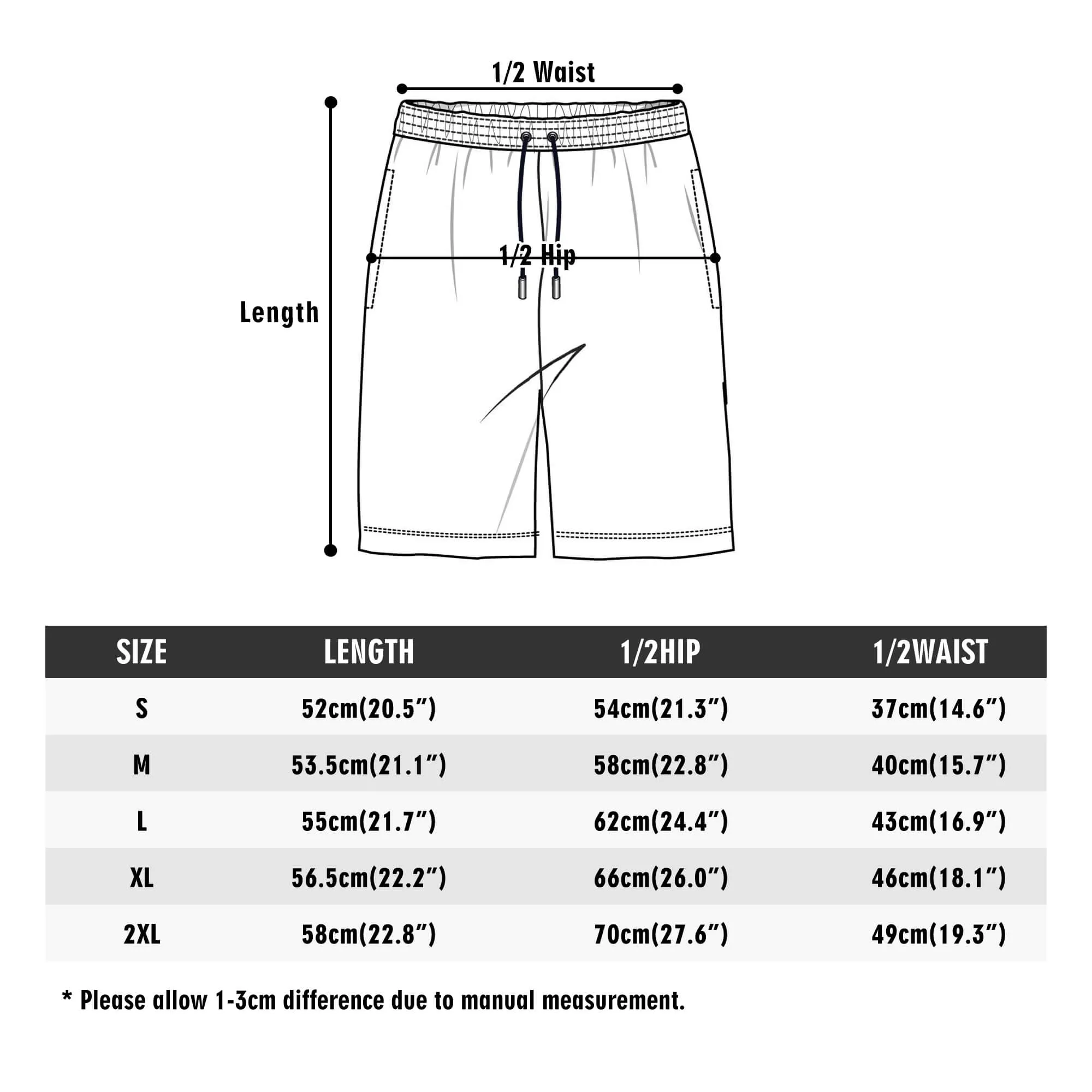 Squared Mens Lightweight Hawaiian Beach Shorts