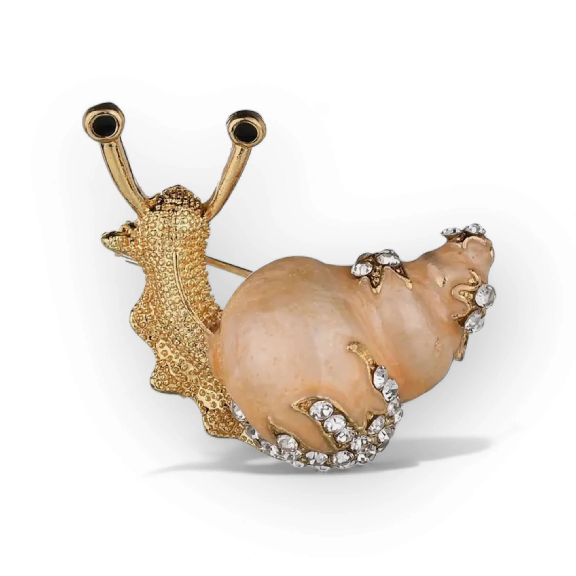 Stylish Enamel Snail Brooch