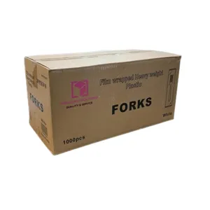 *WHOLESALE* Disposable - Individually Wrapped - Heavy Weight - Black Fork | 1000 ct.