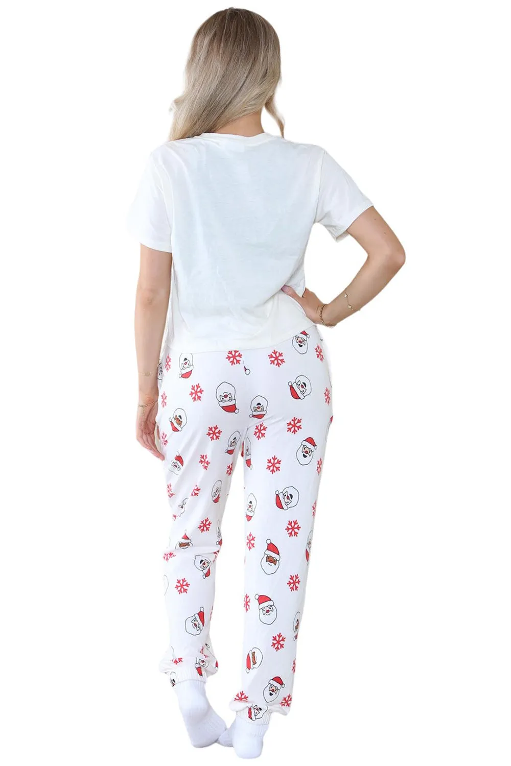 Womens Santa Baby Christmas Printed Pyjamas Set