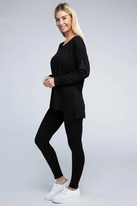 Zenana Long Sleeve Loungewear Set