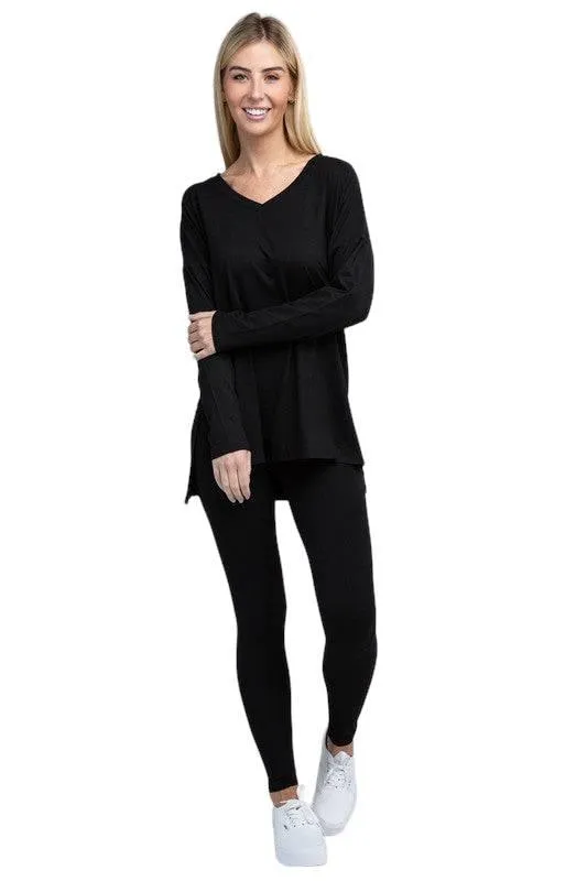 Zenana Long Sleeve Loungewear Set