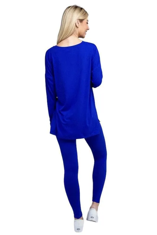 Zenana Long Sleeve Loungewear Set