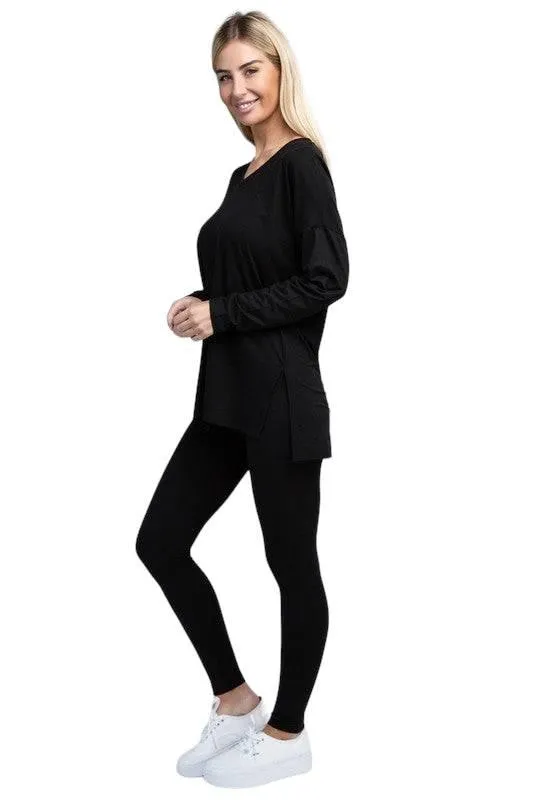 Zenana Long Sleeve Loungewear Set