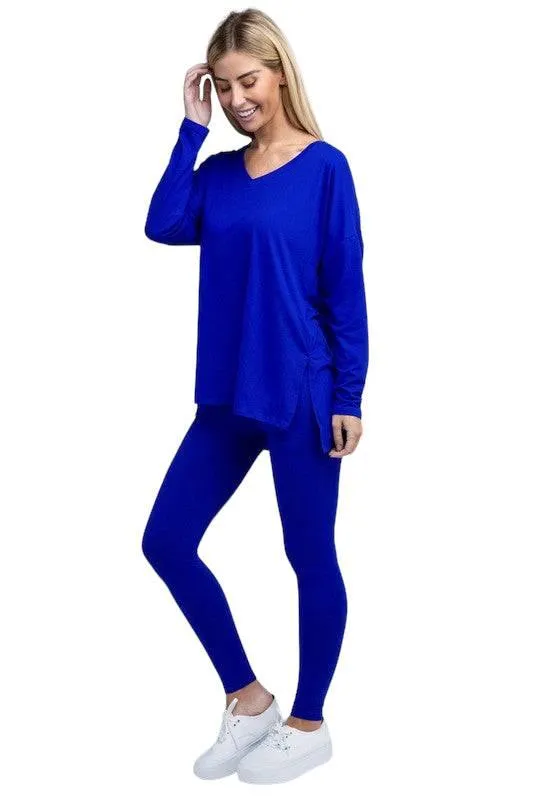 Zenana Long Sleeve Loungewear Set